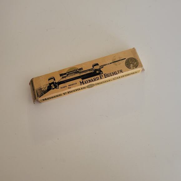 Vintage Maynard P Buehler one piece scope mounts base Code GE golden eagle - Picture 1 of 12